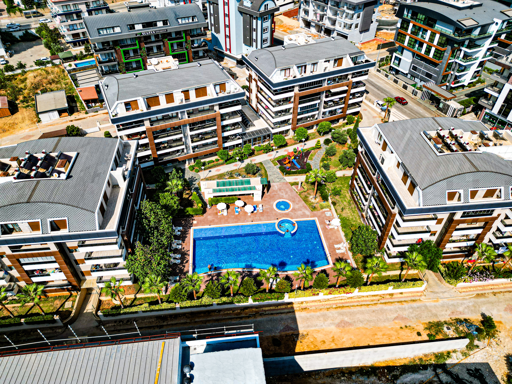 3+1 Apartment in Trio Park Aydoğan, Oba, Alanya